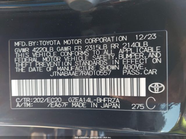 2024 TOYOTA GR COROLLA JTNABAAE7RA010557 Photo 8