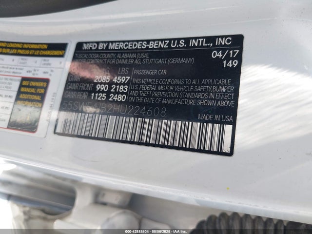 Mercedes-Benz C 300 2017 55SWF4JB2HU224608 Image 9