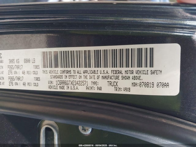 RAM 2014 2014 1C6RR6GTXES422571 Image 9