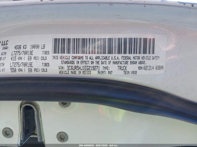 Продаж на аукціоні авто 2014 Ram 2500 Tradesman, vin: 3C6UR5HJ1EG219271, номер лоту: 42888530