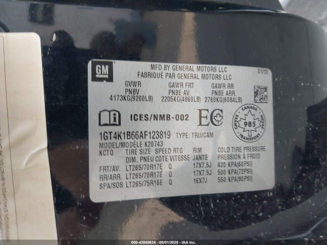 2010 GMC SIERRA 2500HD 1GT4K1B66AF123819 Photo 8