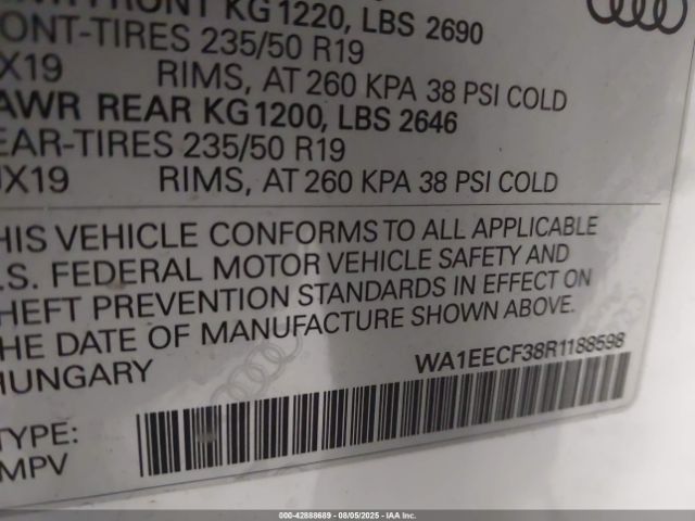 2024 AUDI Q3 WA1EECF38R1188598 Photo 8