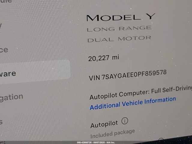 2023 TESLA MODEL Y 7SAYGAEE0PF859578 Photo 6