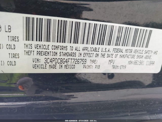 3C4PDCBG4FT726759 Dodge 2015