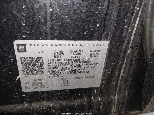 3GKALVEV5ML343915 GMC lyx