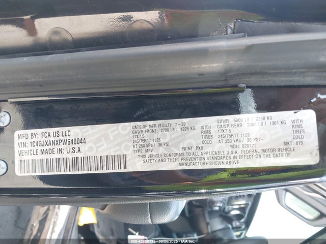 Jeep Wrangler 2023 1C4GJXANXPW640044 Image 9