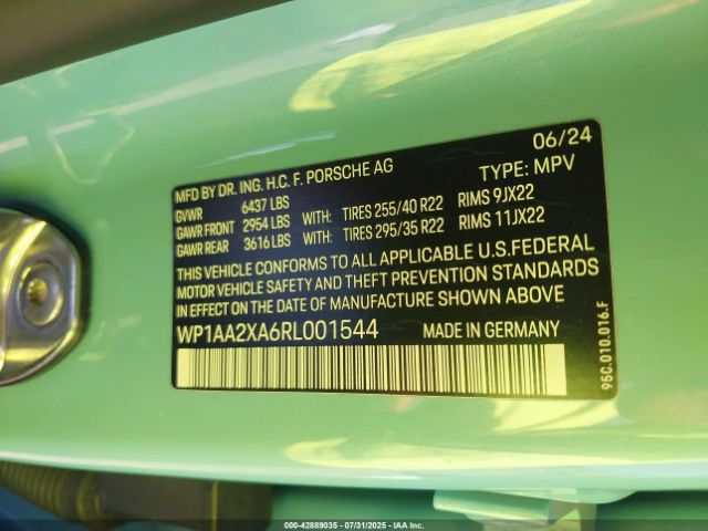 2024 PORSCHE MACAN ELECTRIC WP1AA2XA6RL001544 Photo 8