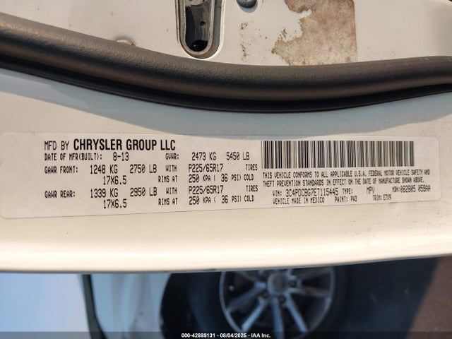 Dodge Journey 2014 3C4PDCBG7ET115445 Image 9
