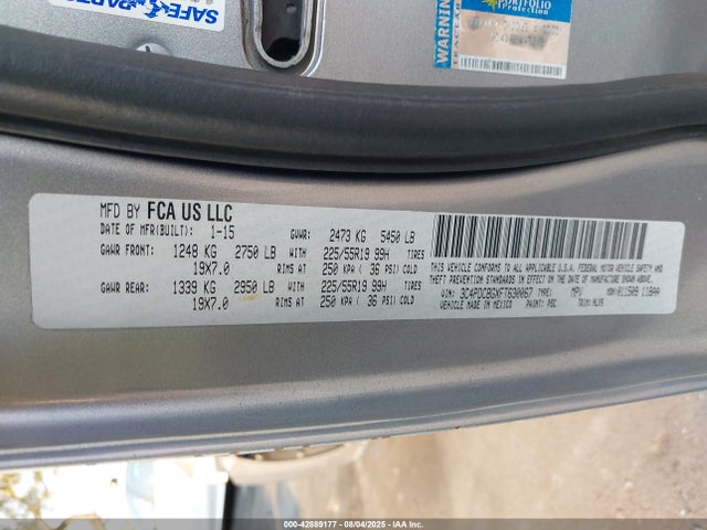 Dodge Journey 2015 3C4PDCBGXFT630067 Image 9