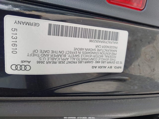 WAUFACF55RA052286 Audi 45 tfsi (2.0t)