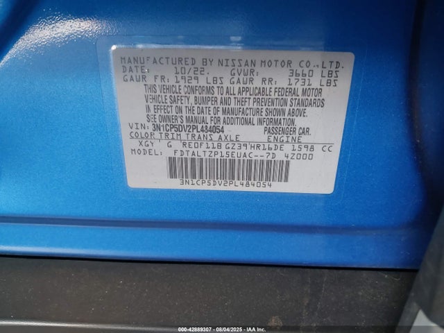 Nissan 2023 2023 3N1CP5DV2PL484054 Image 9