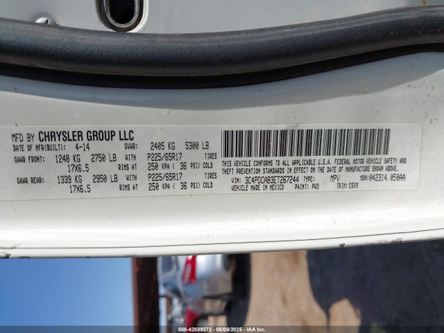 Dodge Journey American Value Pkg 2014 3C4PDCAB3ET267244 Image 9