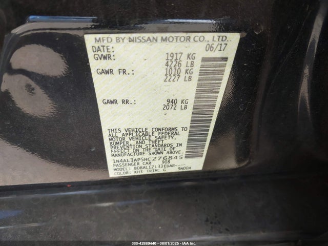 1N4AL3AP5HC276845 Nissan 2017