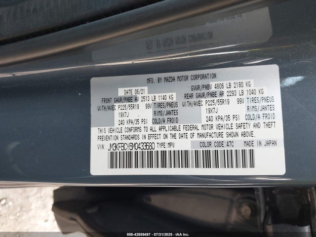 Mazda py turbo 2021 JM3KFBCY6M0433680 Image 9
