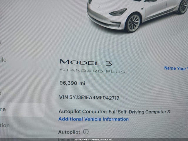 Tesla 2021 2021 5YJ3E1EA4MF042717 Image 7