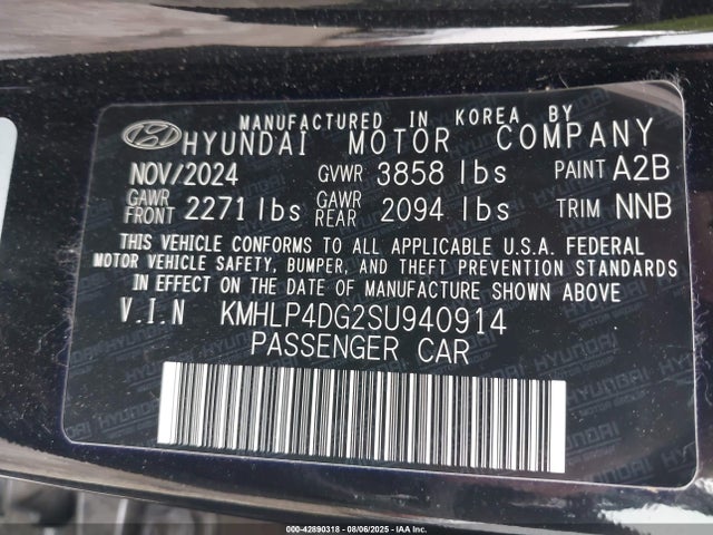 Hyundai mpi nu pe 2025 KMHLP4DG2SU940914 Image 9