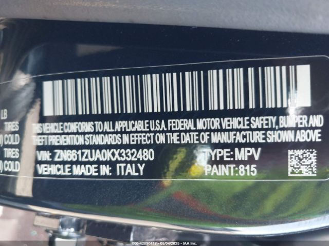 2019 MASERATI LEVANTE ZN661ZUAOKX332480 Photo 8