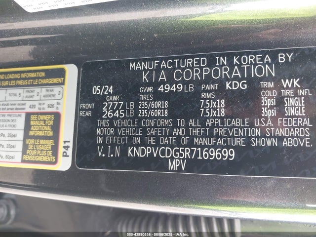 KIA t-gdi gamma ? 2024 KNDPVCDG5R7169699 Image 9