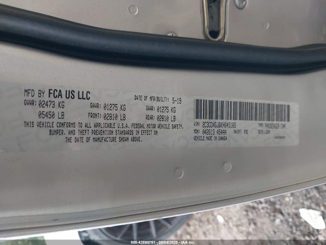Dodge Charger 2019 2C3CDXGJ6KH645165 Image 9