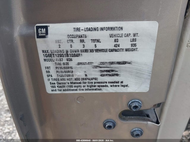 2001 CADILLAC ELDORADO 1G6ET12951B108461 Photo 8