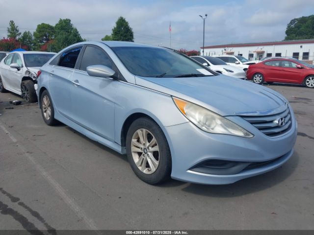 2014 Hyundai Sonata Gls მანქანა იყიდება აუქციონზე, vin: 5NPEB4AC2EH864431, აუქციონის ნომერი: 42891010