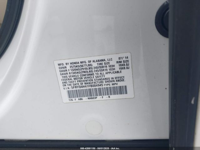 2015 ACURA MDX 5FRYD4H41FB004945 Photo 8