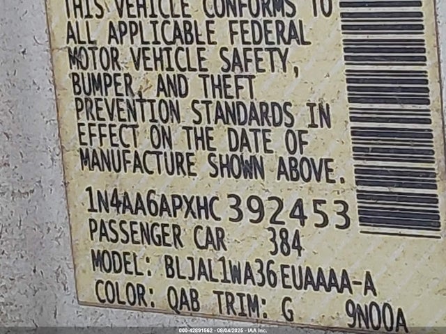 1N4AA6APXHC392453 Nissan 2017