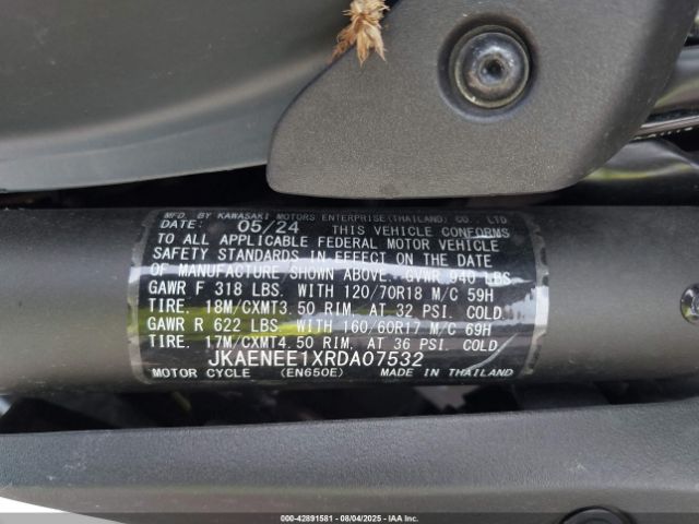 2024 KAWASAKI EN650 JKAENEE1XRDA07532 Photo 9
