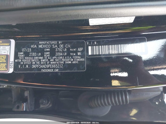 KIA mpi nu 2023 3KPF54AD9PE665212 Image 9