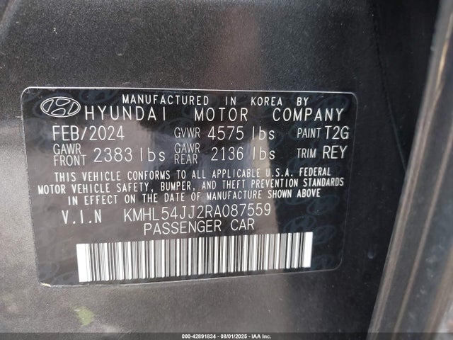 KMHL54JJ2RA087559 Hyundai gdi nu pe