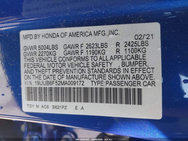 2021 ACURA TLX 19UUB6F52MA009172 Photo 8