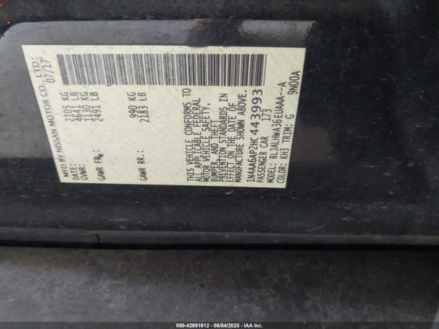 Nissan 2017 2017 1N4AA6AP2HC443993 Image 9