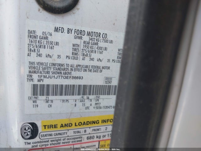 1FMJU1JT7GEF56693 Ford gtdi