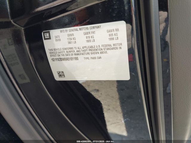 2010 CHEVROLET CORVETTE 1G1YX2DW8A5101180 Photo 8