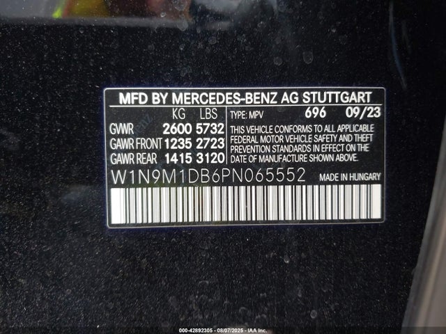 Mercedes-Benz 2023 2023 W1N9M1DB6PN065552 Image 9