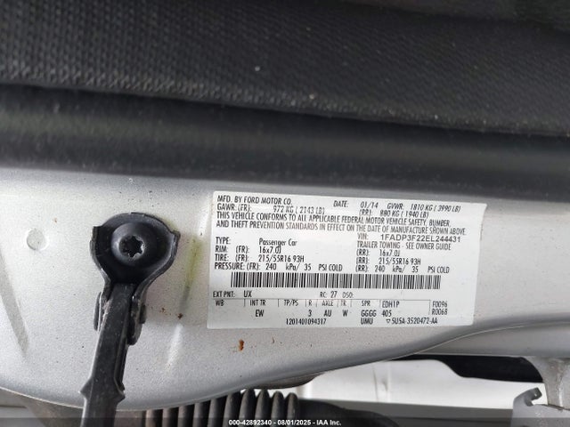 Ford 2014 2014 1FADP3F22EL244431 Image 9