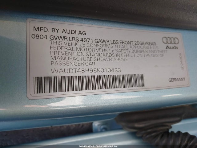 2005 AUDI A4 WAUDT48H95K010433 Photo 8