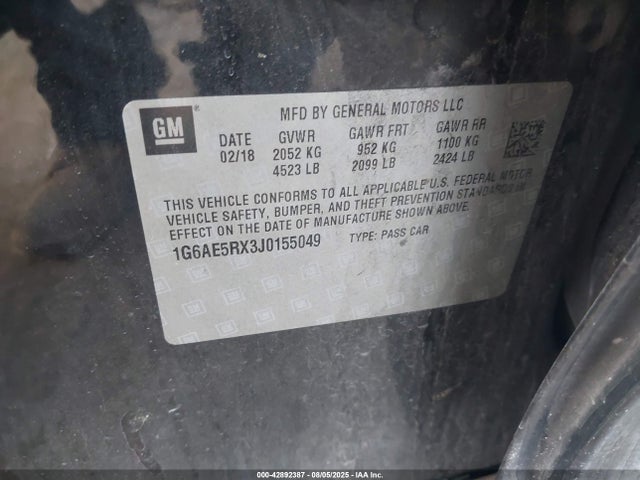 2018 CADILLAC ATS 1G6AE5RX3J0155049 Photo 8