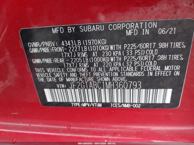 JF2GTABC1MH360793 Subaru na