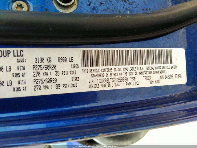 RAM 2014 2014 1C6RR6LT5ES259060 Image 9
