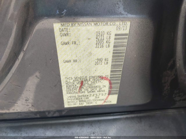 1N4AL3AP6EN225757 Nissan Altima