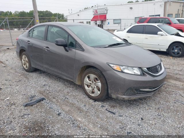 Auction sale of the 2013 Honda Civic Lx, vin: 19XFB2F53DE035048, lot number: 42892716