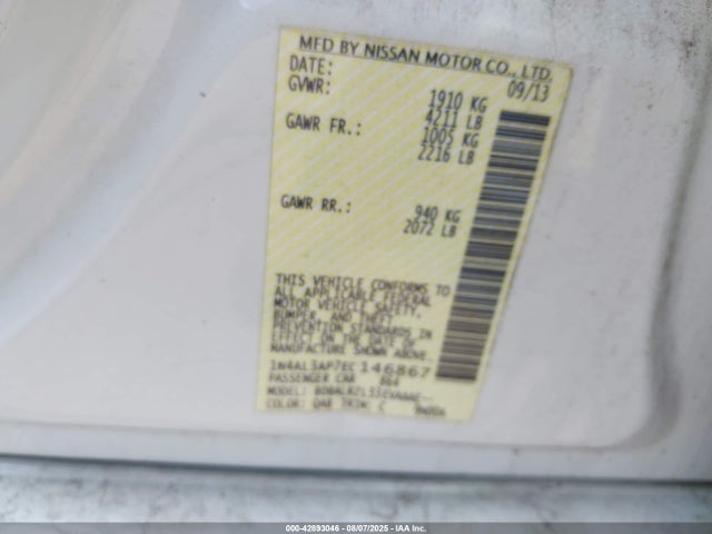 Nissan 2014 2014 1N4AL3AP7EC146867 Image 9