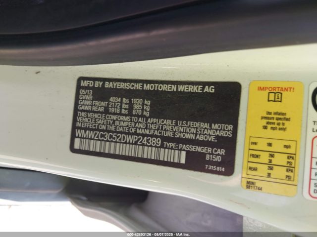 2013 MINI COUNTRYMAN WMWZC3C52DWP24389 Photo 8