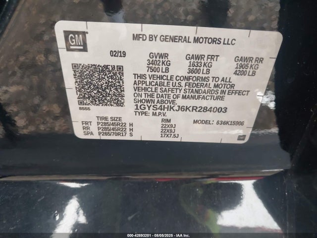 2019 CADILLAC ESCALADE ESV 1GYS4HKJ6KR284003 Photo 8