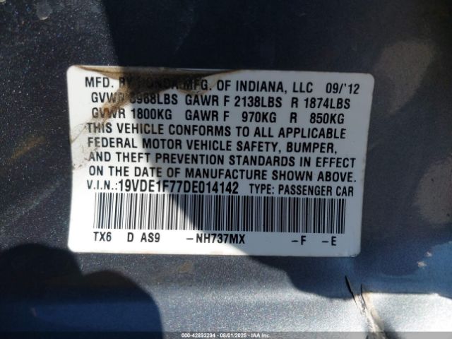 2013 ACURA ILX 19VDE1F77DE014142 Photo 8