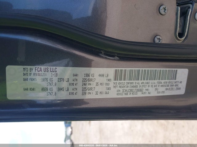 3C4NJCBB2JT286862 Jeep Compass