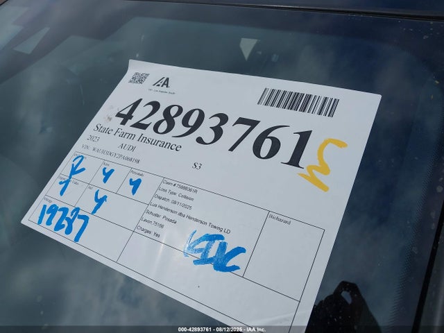 WAUH3DGY2PA068198 Audi S3