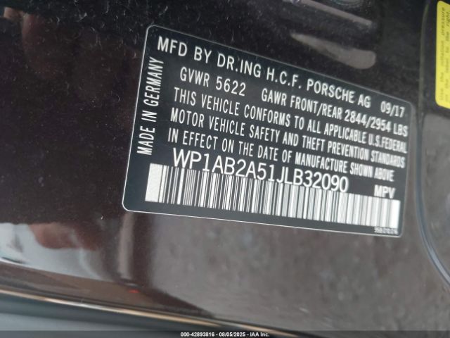 2018 PORSCHE MACAN WP1AB2A51JLB32090 Photo 8