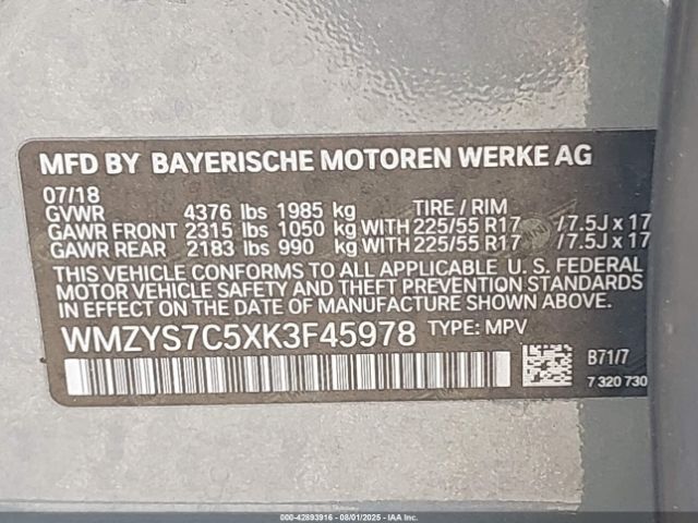 2019 MINI COUNTRYMAN WMZYS7C5XK3F45978 Photo 8